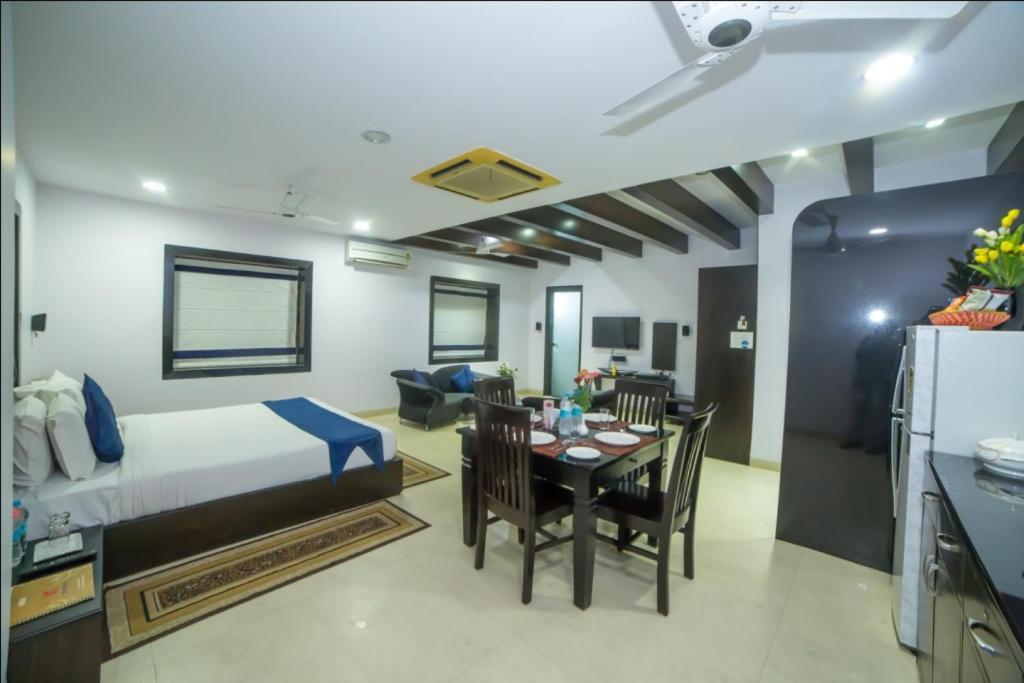 Hill View Begumpet Bed & Breakfast ไฮเดอราบัด ภายนอก รูปภาพ